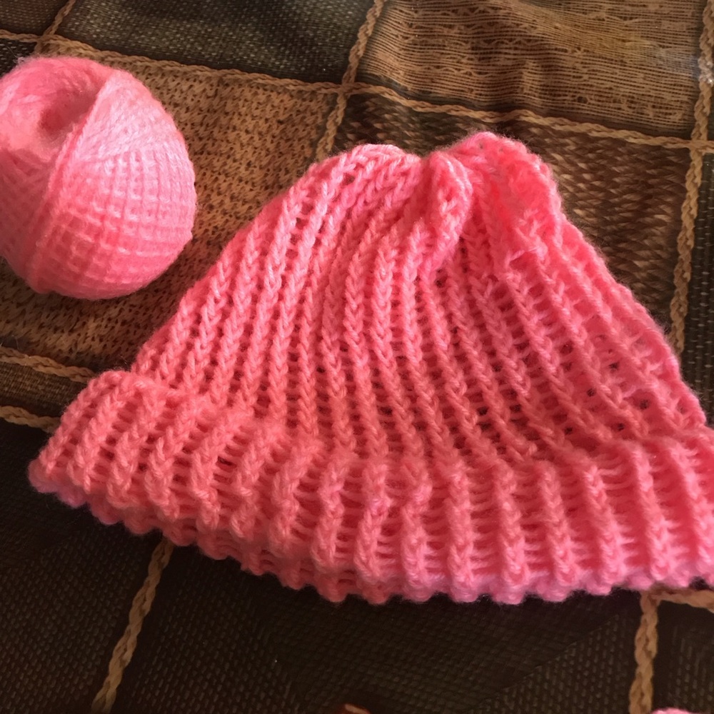 Pink beanie